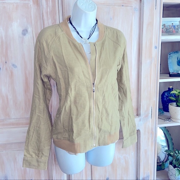 Orb Linen Zip up Jacket NEW Small - Picture 3 of 8